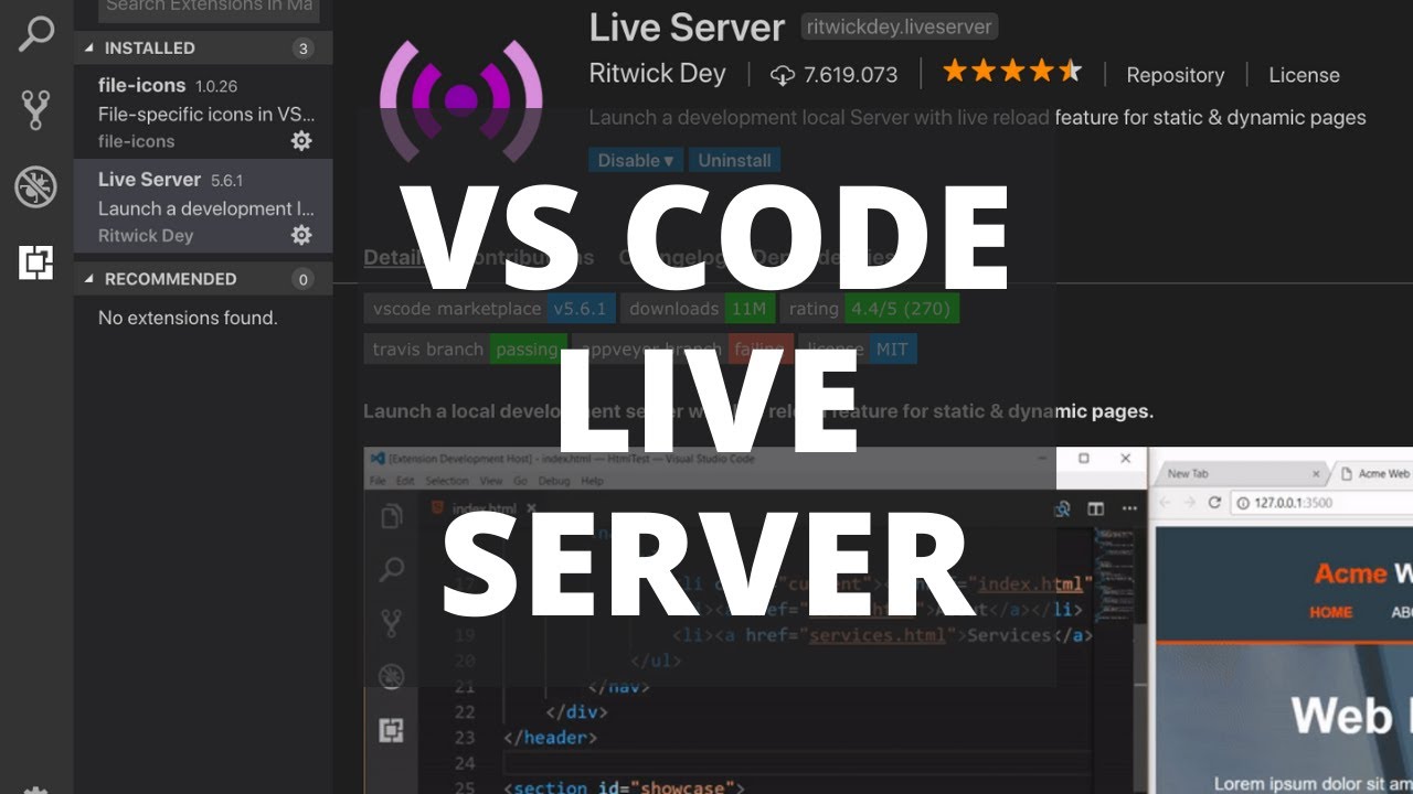 VS Code Live Server Extension: How to Auto Reload Your Browser?