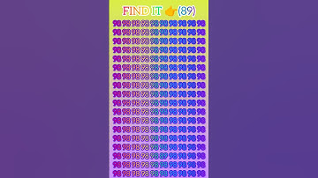 IQ TEST  FIND 👉(89) #shortsfeed #puzzle #game #shorts #iqtest #trendingshorts #iq #trend