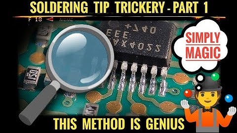 AMAZING Soldering Tip Trick / Magical Soldering Solution 