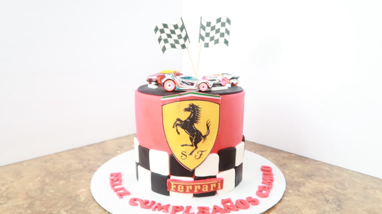 PASTEL PISTA DE CARROS/FERRARI - YouTube