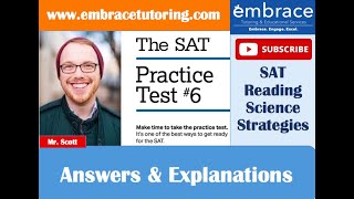 Embrace Tutoring SAT Reading Scientific Analysis Passages with Mr. Scott
