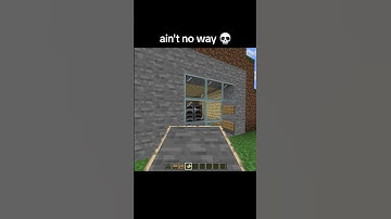 Minecraft Fake Wall Moment