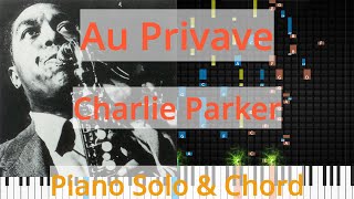 🎹Solo &amp; Chord, Au Privave, Charlie Parker, Synthesia Piano