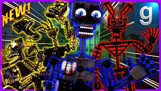 Gmod FNAF | Review | Brand New Mangled, Rockstar, \u0026 Spring Endoskeleton SNPCs!