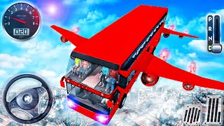 Flying Bus Driving 3D - Real Air Coach Driver Simulator - Android GamePlay screenshot 2