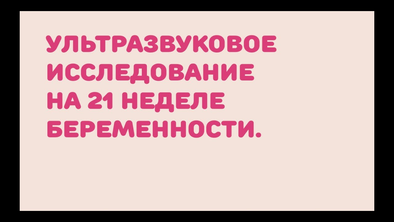 Двадцать первая неделя беременности Двадцать первая неделя беременности