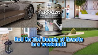 Terrazzo Decorative Granite Concrete Coating — ALLSEASON BEAUTY & DURABILITY You Install In A Day!