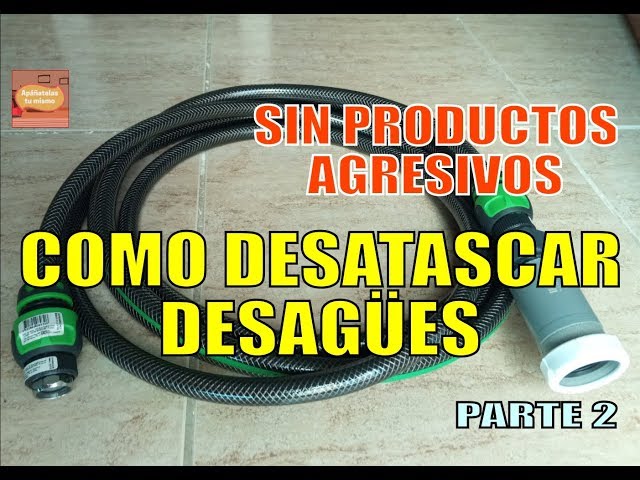 Truco para desatascar fregadero con un cable de acero trenzado 