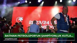 Batman Petrolspor'un şampiyonluk kutlamasında Haluk Levent sahne aldı