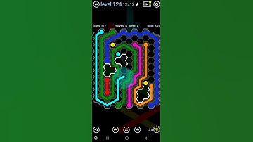 How To Solve Flow Free Hexes Scattered Pack Level 124 12x12 Board Walk Through Solution Walkthrough