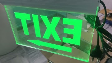 Exit led emergency exit sign battery backup