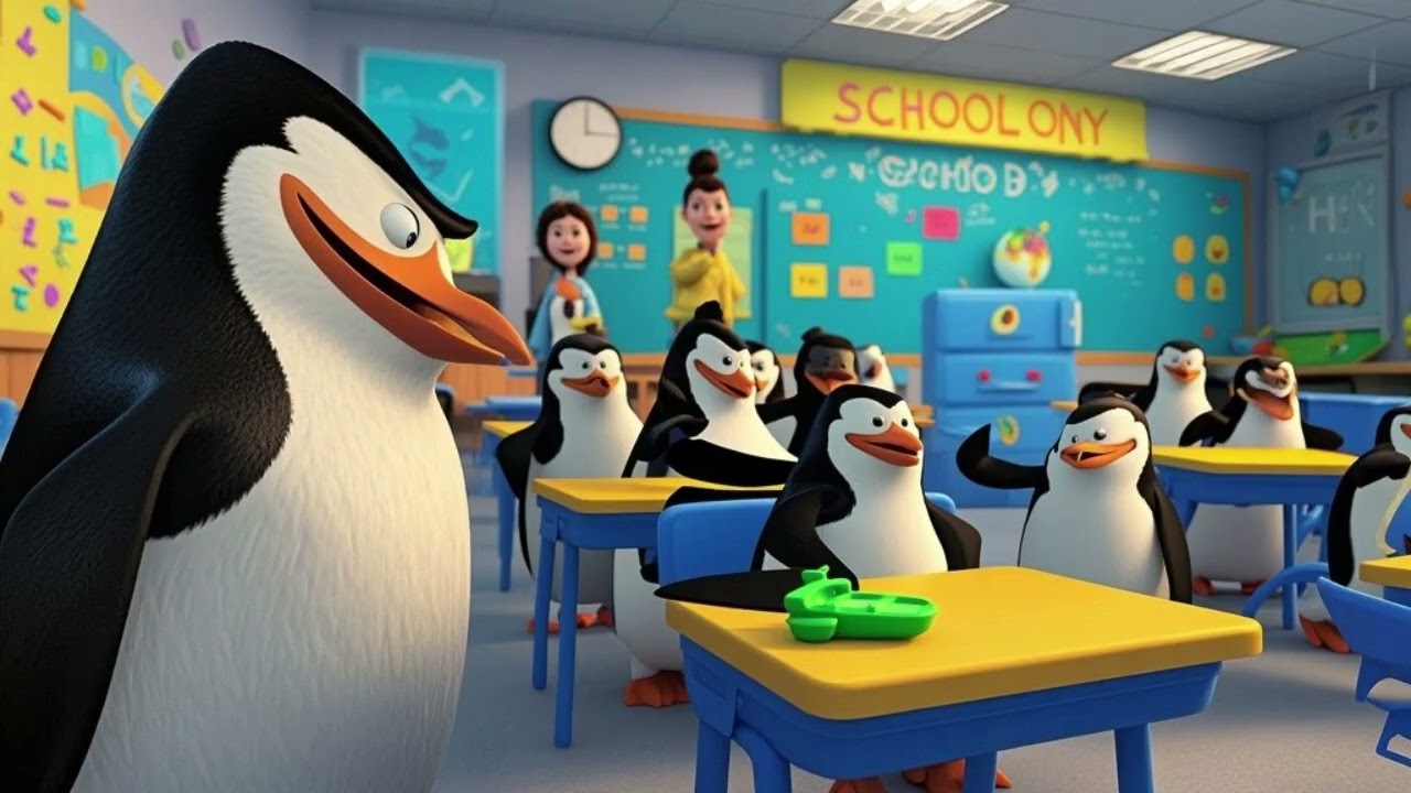 Penguin School Day 🐧🎒 | Fun Learning Adventure!