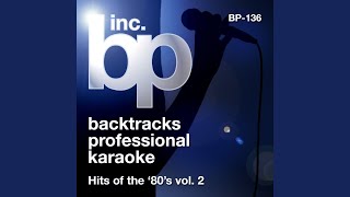 Video thumbnail of "Backtrack Professional Karaoke Band - Jessie's Girl (Karaoke Instrumental Track) (In the Style of Rick Springfield)"