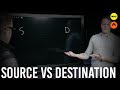 What is the difference between source &amp; destination?