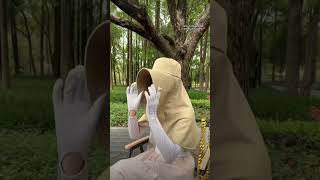 Embrace Sunny Days With Our Wide Brim Shawl Sun Hat