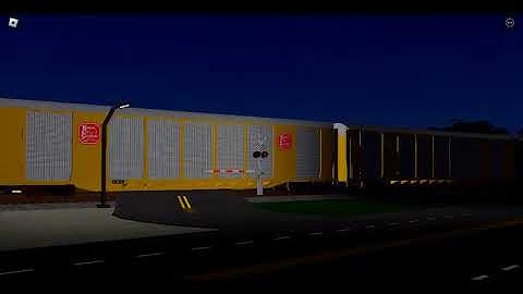 CSX ES40DC Autorack Train Comes to NA Tower With a Cool K5HL