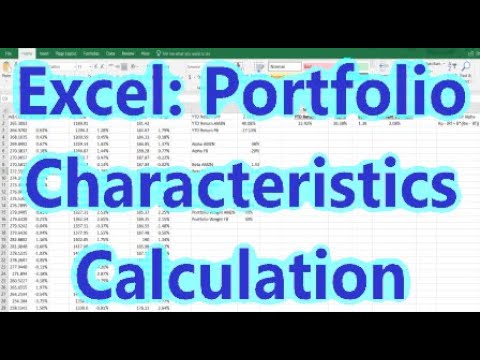 Update HOW TO CALCULATE STANDARD DEVIATION, RETURN, ALPHA \u0026 BETA WITH EXCEL
