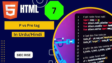 Difference Between HTML p and pre Tags | HTML Formatting Guide