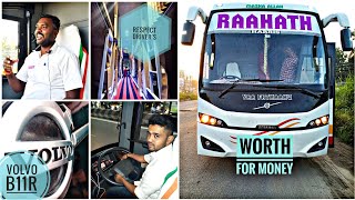 RAAHATH TRAVELS-VOLVO CELESTE - 2+1 AC SLEEPER-CHENNAI TO KOCHI - TAMIL VLOG- BUS REVIEW