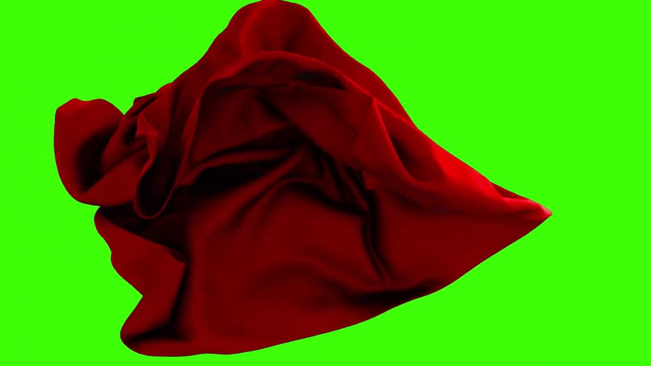Flying Fabric Loop Green Screen Animation RoyaltyFree YouTube