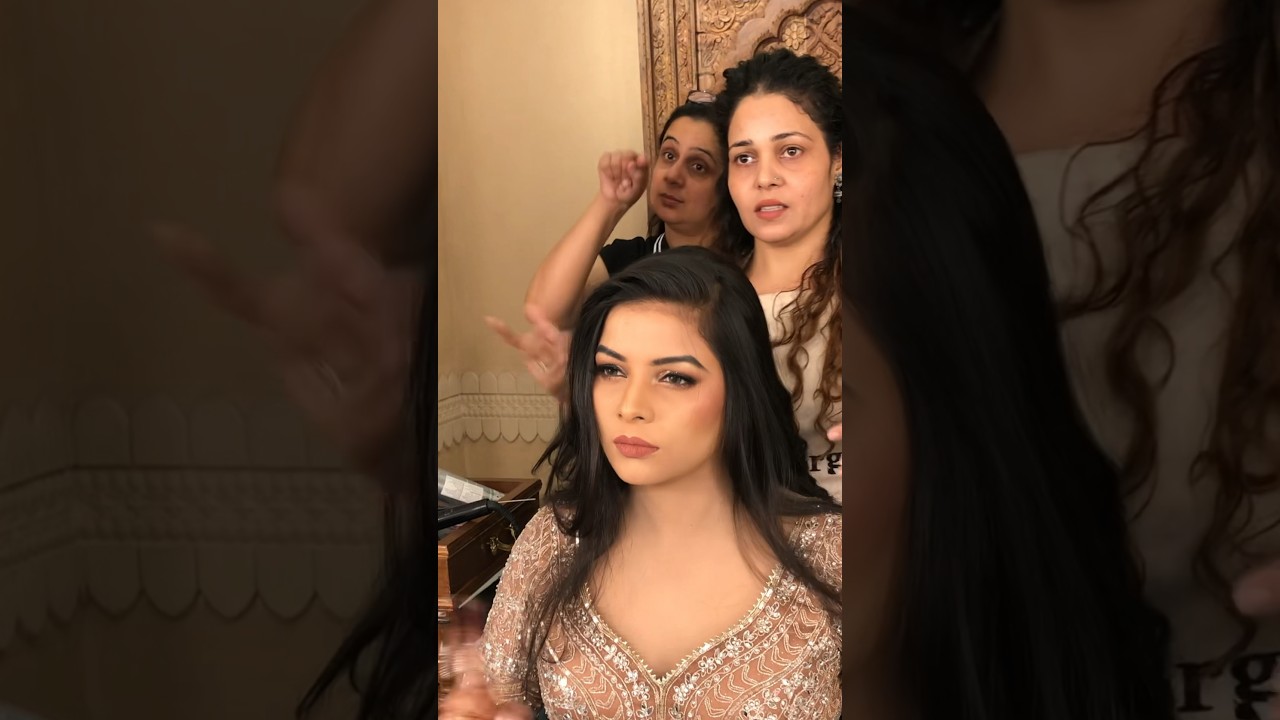 Engagement bride in making ! Makeup by Parul Garg ❤️ 