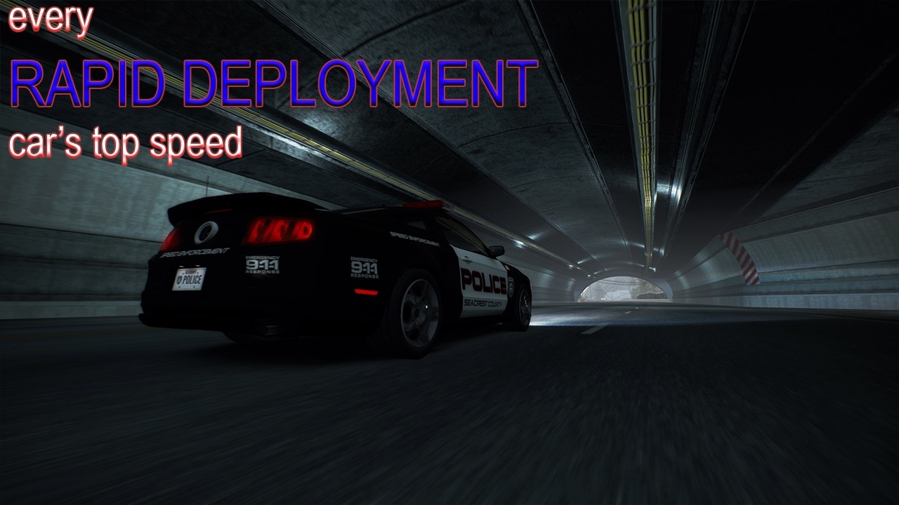 Need For Speed Hot Pursuit Remastered  - every  highway patrol's top speed