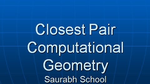 Programming Interview: Finding Closest Pair of Points in Plane (Divide and Conquer) Part 1