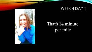 Couch to 5K Running Training Program Week 4 Day 1