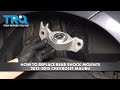 How to Replace Rear Shock Mounts 2013-2015 Chevy Malibu