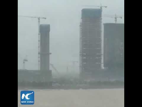 Video: Uraganas Kinijoje: „Hato“