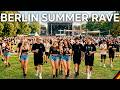 INSANE Berlin Park Rave 🔥 TECHNO, HEAT &amp; Thousands Dancing