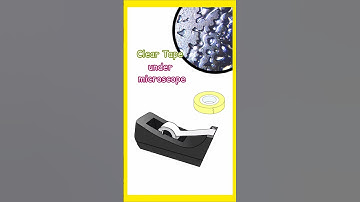 UNIQUE structures of Clear Tape visible under microscope #tape #zoom #shorts