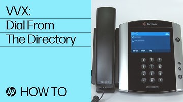 VVX: Dial From The Directory | HP Support