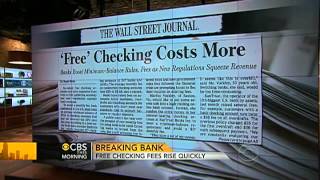 Free checking fees rise quickly
