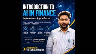 AI in Finance Presentation | AlphaSense Tool Explained | IMS Lucknow University