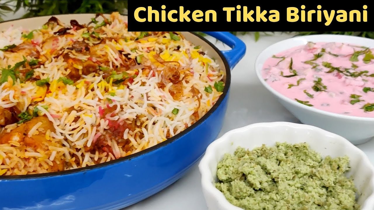 Variety Chicken Tikka Biriyani | Special Salad | Tasty Chammandhi |  Salu Kitchen