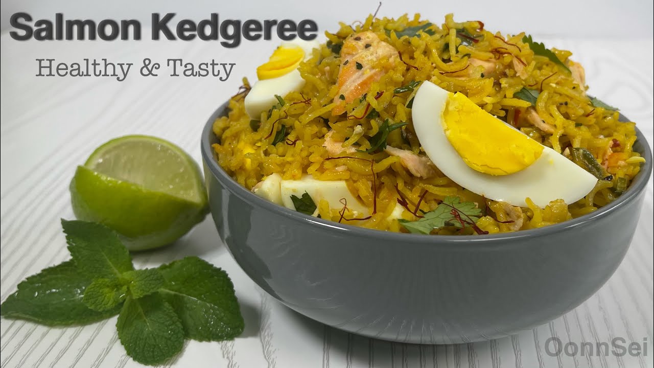🐟 SALMON Kedgeree🍣 Easy spiced kedgeree🔥simply delicious YouTube