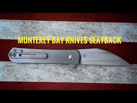 Monterey Bay Knives Slayback! A Titanium folder with a ZDP-189 Blade
