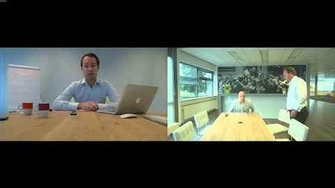 LifeSize Video Center, vlak voor de opname bij Lewis