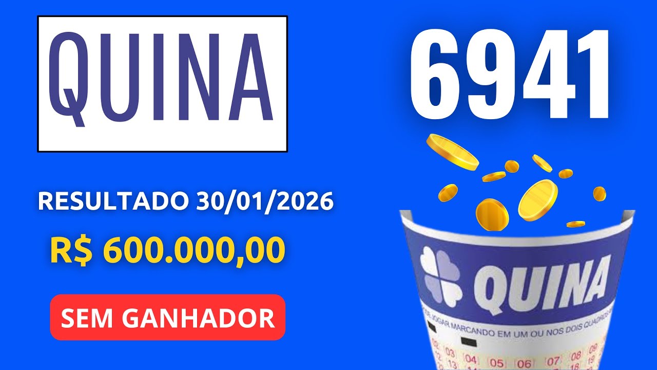 🤑 QUINA 6941: Veja os Números Sorteados | R$1,3 MILHÃO