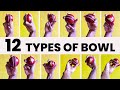 All types of cricket bowling total 12   griprelease  fast spin cutter  rcs india