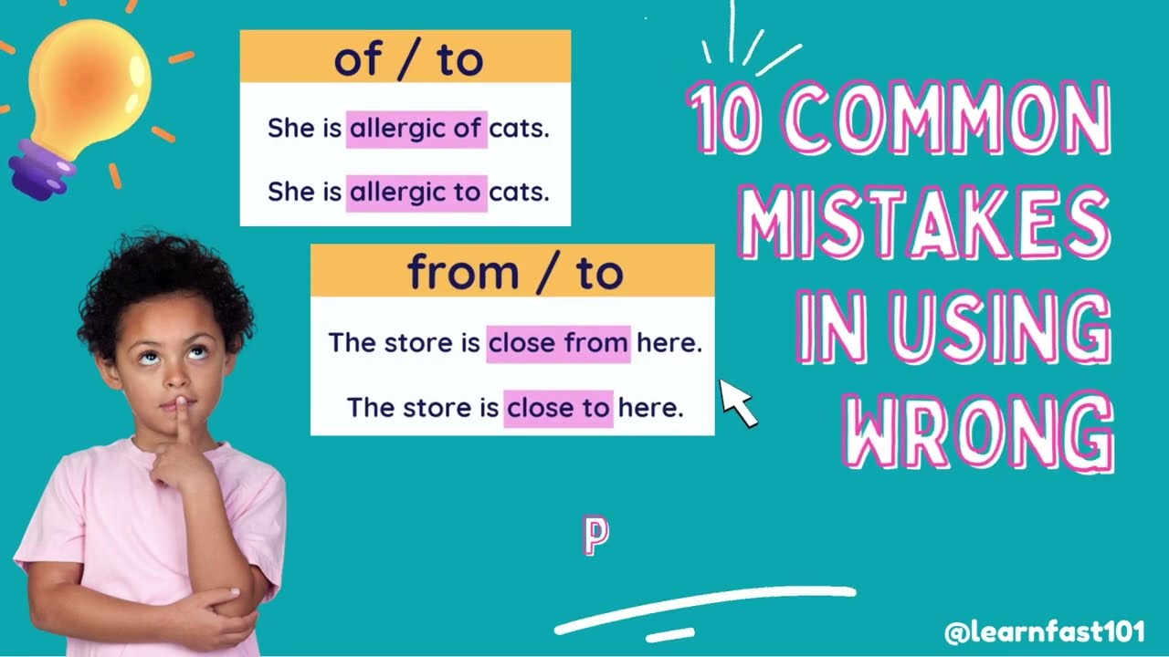 10 common mistakes in using wrong prepositions| Grammar Lesson 17 | #grammar #英語語法 #preposition