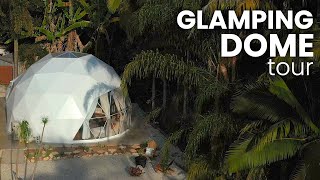 Inside a Luxury Glamping Dome | Full Tour - Geodesic Dome | Gold Coast Australia | Airbnb