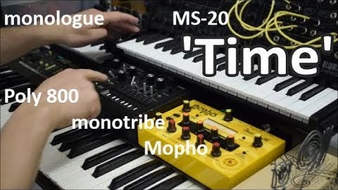 All analog session with MS-20, monologue, monotribe, Mopho and Poly 800