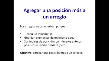Agregar posicion a un arreglo en java (con explicacion)