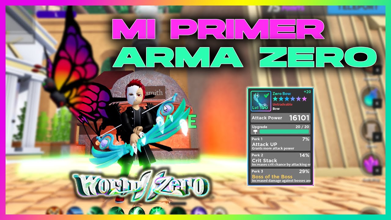 CRAFTEO MI PRIMER ARMA ZERO EN WORLD ZERO - ROBLOX - YouTube