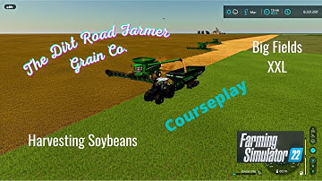 FS22 Big Fields XXL Multiple Harvesters Courseplay, Autodrive