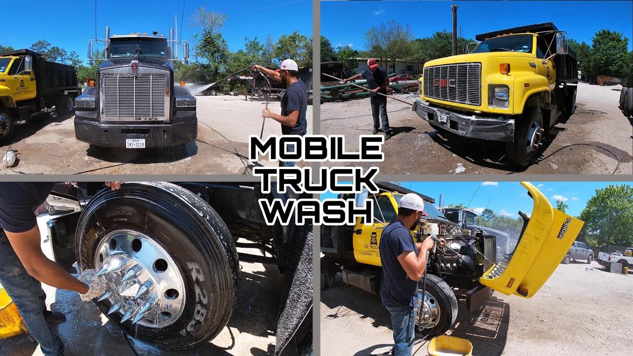 Mobile truck wash in HOUSTON TEXAS YouTube