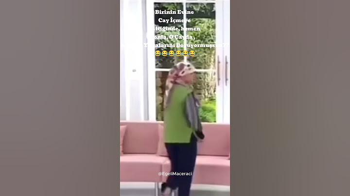 Birinin Evine Cay İçmeye Gittiğinde, hemen onla, O Çayda , onların Yuvalarını Bozuyormuşsun??😂
