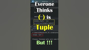 Do you know this? The Truth About Parentheses and Commas in Tuple !